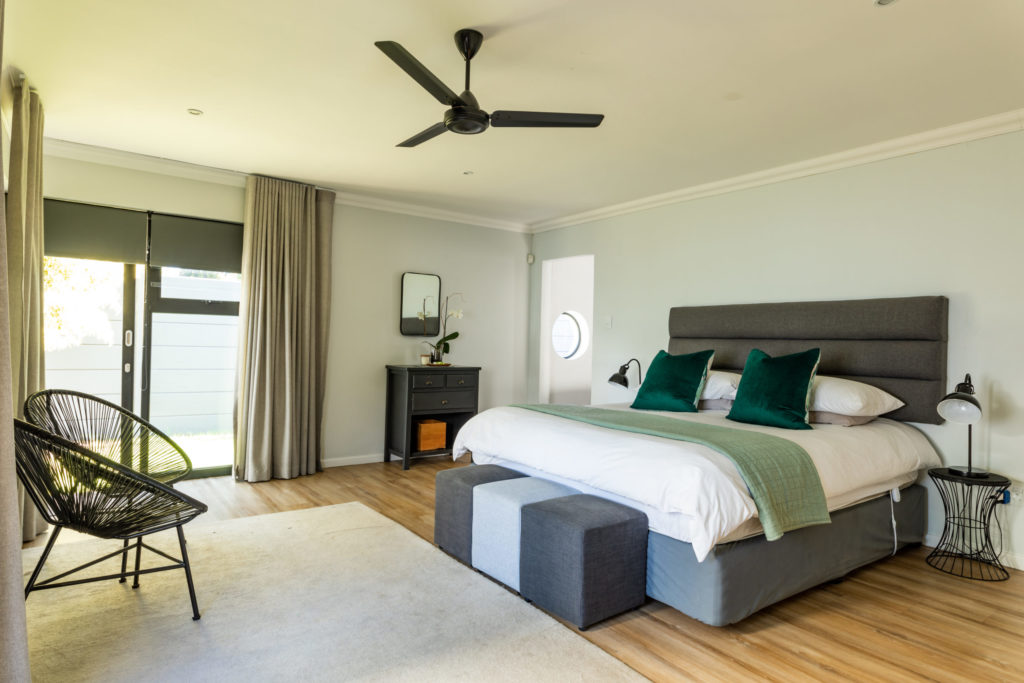 Chairs and bed with furniture in bedroom at home. unaltered, furniture, home and interior decoration concept.